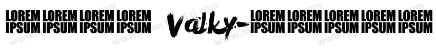 英文字体 Valky字体转换
